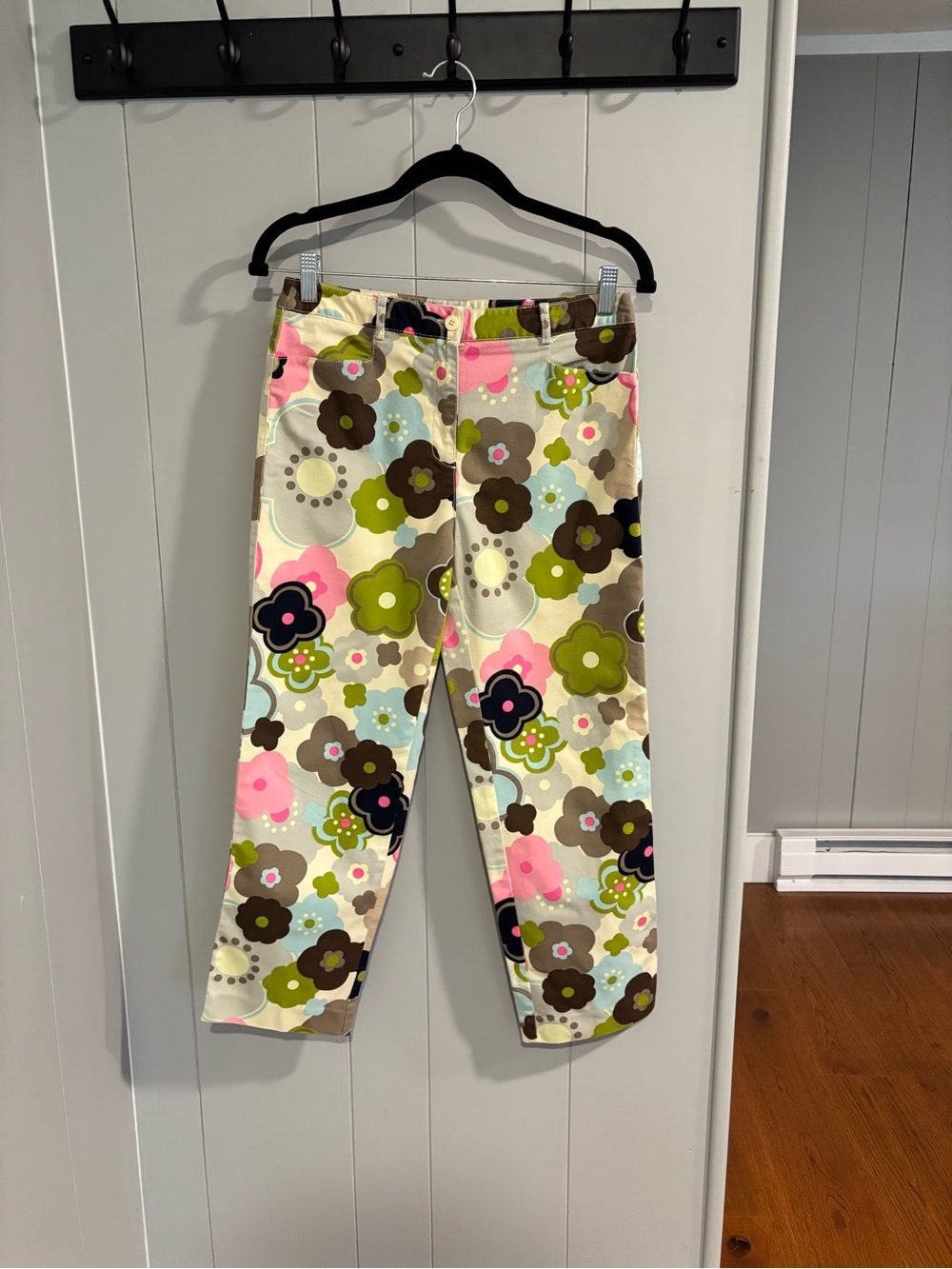 Talbots Girls Floral Pajama Pants - Pink, Green, Brown, Blue